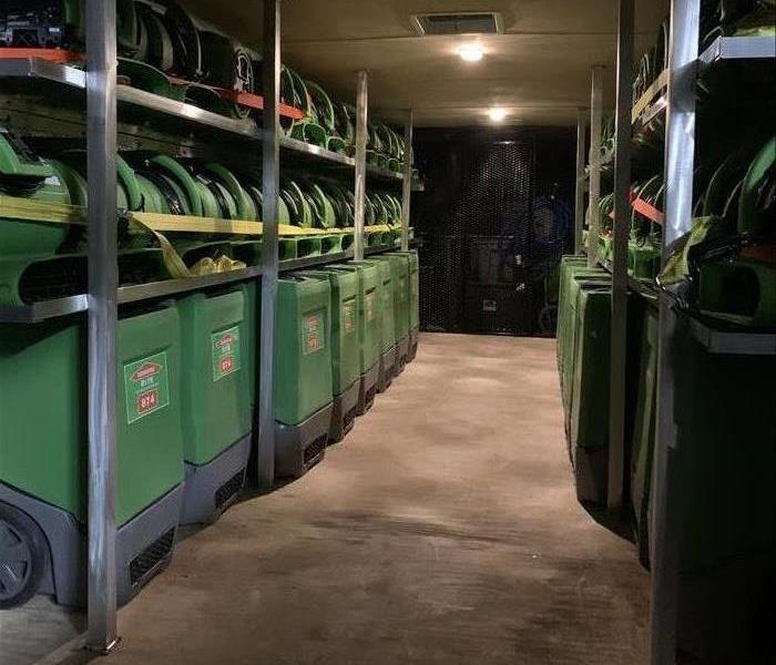 SERVPRO Storm trailer loaded up with equipment